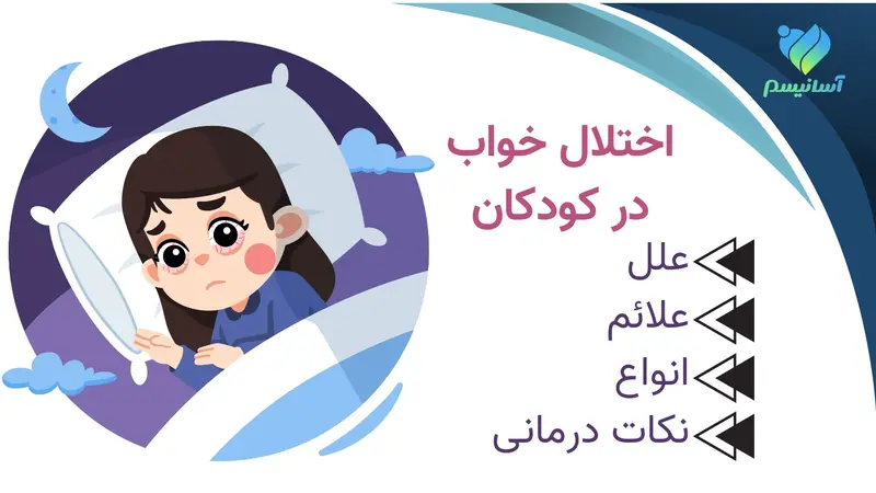 اینفوگرافی معرفی اختلال خواب در کودکان